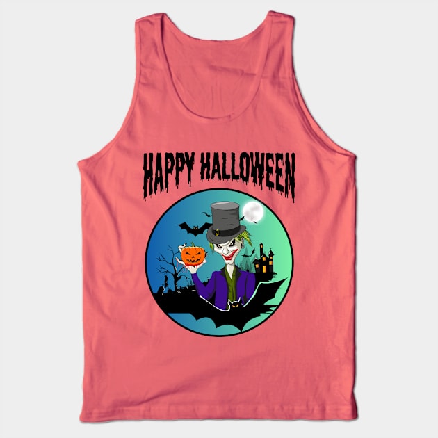 Halloween day Tank Top by Dila Art